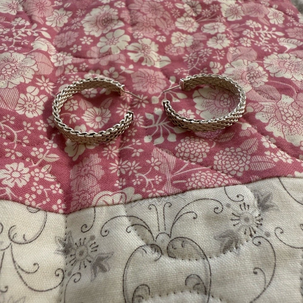 Tiffany & Co. Sterling Silver Mesh Earrings